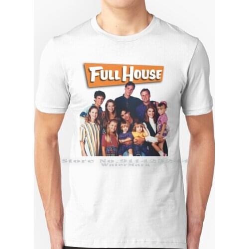 Full House Cast T Shirt 100% Pure Cotton Top Selling Fuller House Full House John Stamos Jesse Katsopolis Uncle Jesse Joey