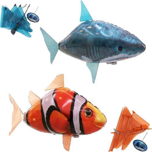 Remote control flying shark toy aerial swimming parent-child interactive educational toy childrens toy birthday Christmas gift