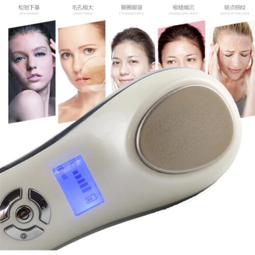 Beauty Machine Hot Cold Massage Facial Massager Face Lift Skin Care Vibrate Acupuncture Wrinkle Remover Health Care Apparatus