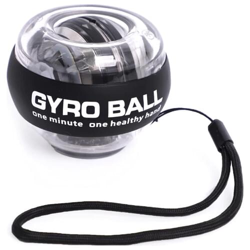 Hottest LED Self Start Power Gyro Ball with Blue Teeth Mute Metal 100Kg Muscle Wrist Force Trainer Relax Gyroscope Power Ball
