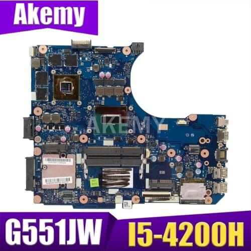 Akemy 90NB08B0-R00060 mainboard for ASUS ROG G551JW G551JM G551J N551JW N551JM N551J Laptop motherboard I5-4200H GTX960M (V2G)