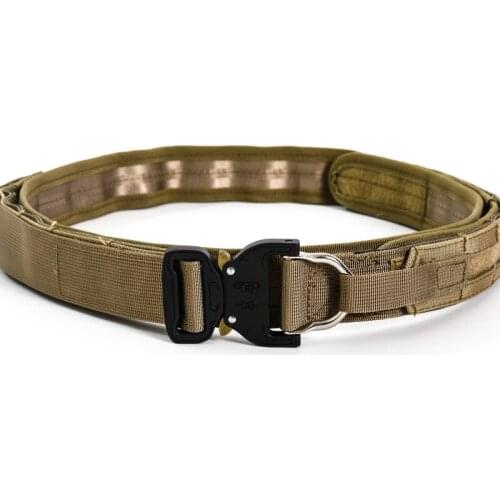 Outdoor Military Army Fighter Belt RG Hunting Shooter Belt Double Layer Hard