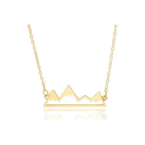 New fashion Hollow Mountain NecklaceFor Women girl Accessories jewelry wholesale