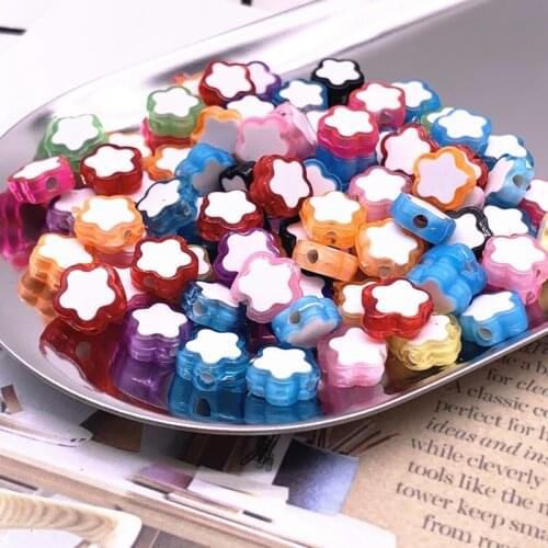 NEW 50pcs Torx Acrylic Beads Loose Spacer Beads for Jewelry Making DIY Bracelet Accessories