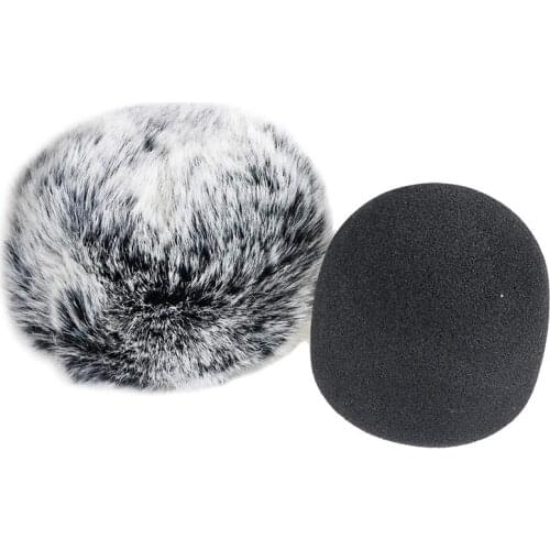 Furry Windshield Foam Microphone Windshield-for Blue Yeti, Blue Yeti Pro USB Microphone Windshield -Up Filter (2Pcs)