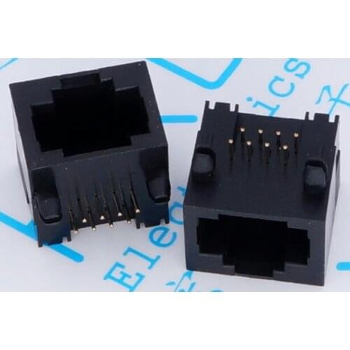 RJ45 56 without light plastic plug socket 8-pin RJ45 network cable interface all plastic