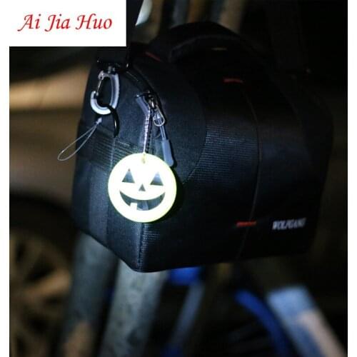 Love Monster Design reflective safety warning pendant DIY waterproof reflective schoolbag Keychain night cycling craft gift