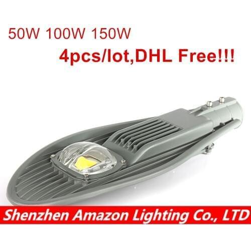 4pcs 50W 100W 150W Led Street Light IP65 Waterproof Outdoor Lighting For Graden Lamp Park Road Yard Light LED COB Lamp