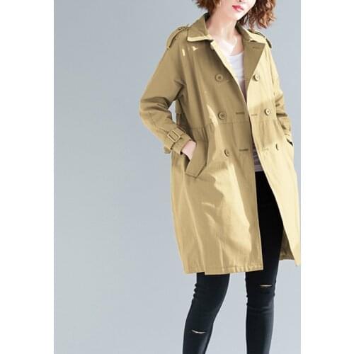 Trench Coat for Women Clothes 2020 Plus Size Womens Windbreaker Korean Long Trench Coats Spring Autumn Overcoat Women CSN0062