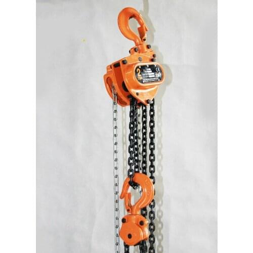 1 pc for Installation of machinery, lifting of goods and loading and unloading of vehicles manualTriangle chain hoists 2t*3m