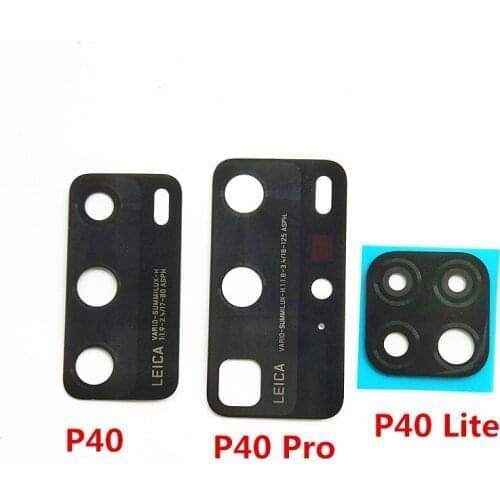 1x Back Rear Glass Camera Lens With Adhesive Replacement Parts for Huawei P40 Lite P40 Pro
