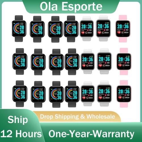 10PCS 20PCS Y68 D20 Smart Watch Y68PRO D20PLUS Put Photo Music Control Men Women waterproof Fitness Tracker HeartRate SportWatch