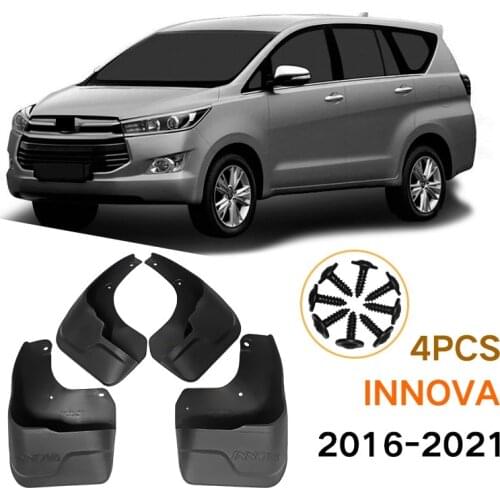 4Pcs Car Mud Flaps Mudguards Splash Guards Fender for Toyota INNOVA 2016-2021 Car Decoration
