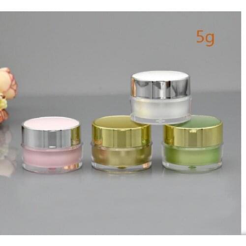 5g plastic acrylic bottle/jar for eye cream/serum/essence/sample test/art nail /gel skin care cosmetic pacing