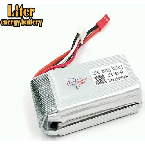 7.4V 1600mAh 903462 25c lithium WLtoys V913 L959 L202 Yi TY923 Huajun HJ817 HJ816 Lipo battery lipo 7.4v lipo 2s