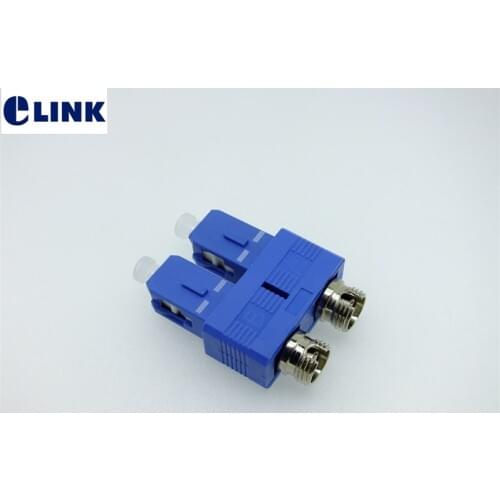 SC-FC fiber optic FM hybrid adapter duplex female to male adapter APC UPC optic fibre connector Ftth Coupler free shipping ELINK