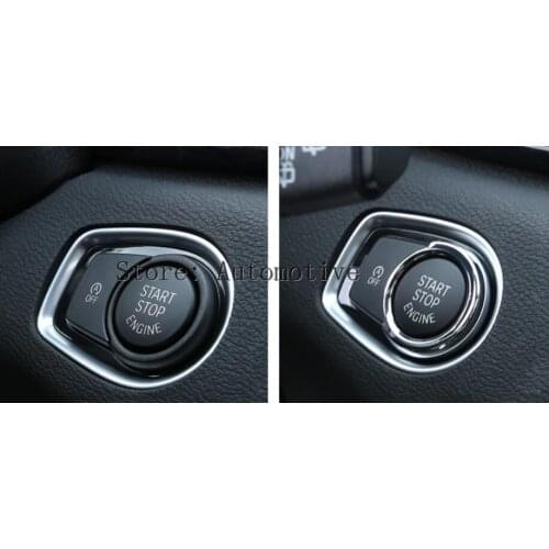 Car Engine Start Ring Trim For BMW X1 F48 For BMW 1 2 3 4 Series F30 2013-2017 Accessories ABS Chrome New Arrivals 1pc