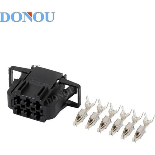 Automotive connector wiring harness connector 6-hole plastic shell plug car electrical quick connector suitable for Volkswagen