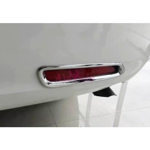 For Toyota Sienna 2011-2018 Chrome Car Styling Rear Fog Lamp Cover Light Protector Trim Auto Accessories