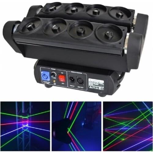 Stage laser 150w Professional 8 Eyes RGB Moving Head Spider Laser Light