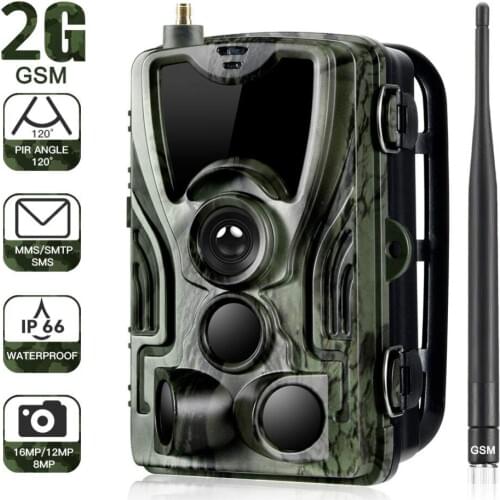Suntekcam 2G Celluar MMS SMTP SMS Wildlife Trail hunting Cam Photo Traps 20MP 1080P Night Vision Infrared Wireless Cam HC801M