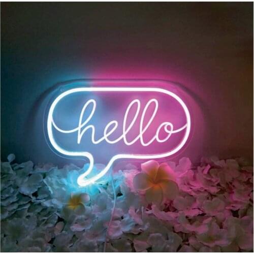 Hello Neon Sign