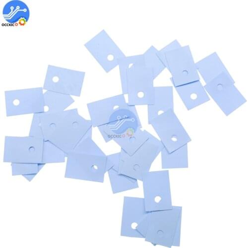 100PCS TO-220 Insulation Pads Silicone Heatsink Shim for Laptop CPU GPU GOOD