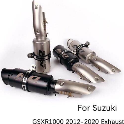 Exhaust Set for Suzuki GSXR1000 2012-2020 Motorcycle Exhaust Pipe Middle Link Pipe Slip On 51mm Mufflers Reserve Original Cat