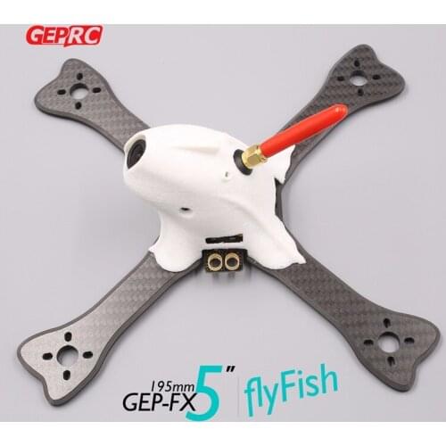 GEP RC 195mm GEP-FX5 FlyingFish FPV Mini Racing Quadcopter with PDB XT60 Plug 3D Printing Part And Low Windage