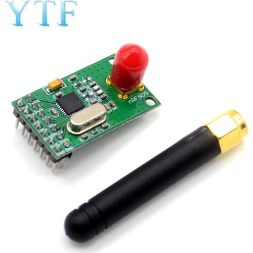 433 868 915 MHz NRF905 Wireless Transceiver Module Transmitter Receiver Board NF905SE With Antenna FSK GMSK Low Power