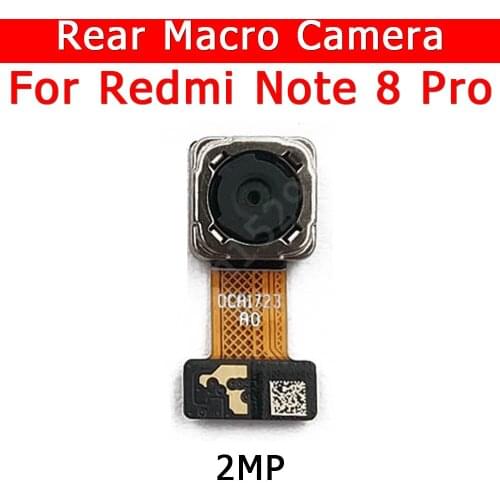 Original Rear Camera For Xiaomi Redmi Note 8 Pro Note8 8Pro Back Macro Camera Module Flex Cable Replacement Spare Repair Parts