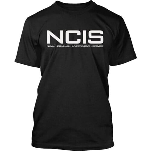 NCIS Logo T-shirt Naval Criminal Investigative Service Tv Show Fans Tee Shirts Mens Cool T Shirt