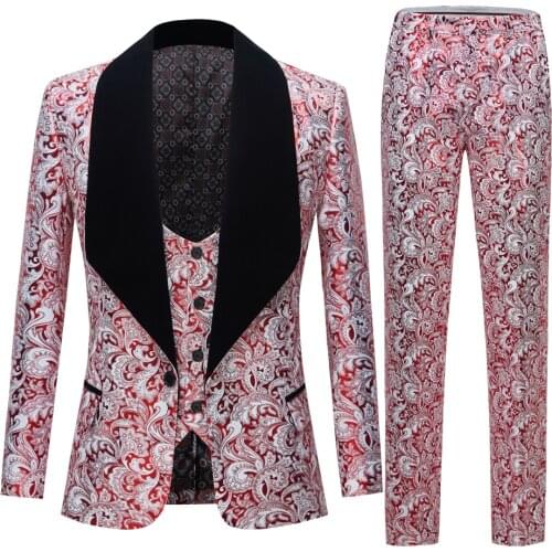 Mens Wine red Royal blue Suit 3 Piece Formal Men Suit Slim Fit Party Prom Suit Men Groom Wedding Suit Best Man Blazer Tuxedo