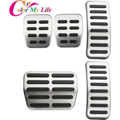 Color My Life Car Pedal Pad Cover for Seat Arosa Ibiza 6k 6L 6J Cordoba 6k 6L 1995-2008 Leon 1 M 1999-2006 Toledo 1M 1998-2004