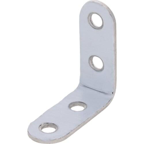 Mromax 20/25/30/40mm Bracket Corner Brace Joint Wall Shelf Suppourt L Shape Stainless Steel Furniture Hardware Bracket Corner