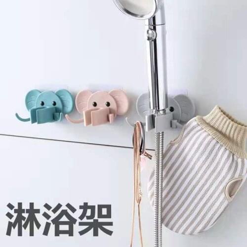 Creative New Elephant Shower Bracket Shower Base Strong Seamless Shower Rack Shower Head Holder Barthroom Racks & Holders