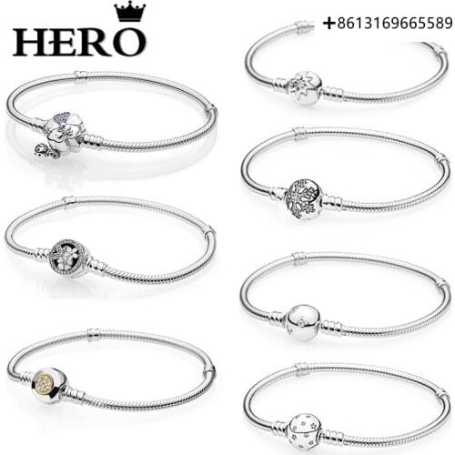 Pandora， 925 Sterling Silver Original Copy High Quality 1:1 Multi-Style Hand Ring With Logo Free Envelope Wholesale Factory