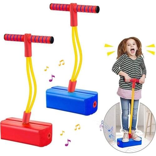 Foam Pogo Jumper Stick Jumping Shoes Childrens Frog Bouncer Outdoor Playset for Kids Fun Sports Fitness Equipment Games