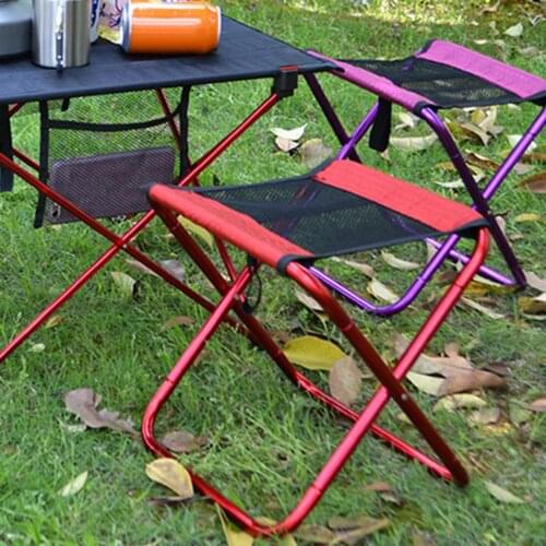 Folding outdoor camping stool multifunctional portable picnic fishing stool outdoor barbecue sketching stool with storage bag