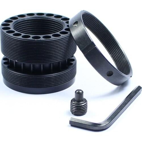 Tactical Standard Barrel Nut with Steel Jam Nut Ring for Free Float Quad Rail Handguard