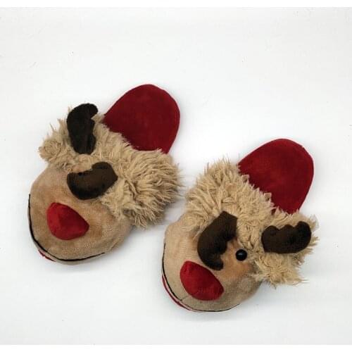 Indoor warm custom fur slippers timber land shoes Christmas Custom slippers Home House Slipper Children men women winter