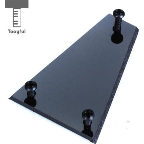 Tooyful High Quality PVC 1Pc Truss Rod Cover &3Pcs Mounting Screws for Professional Electric Bass Guitar Parts Accessory Black