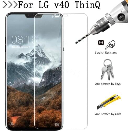 2.5D 0.26mm 9H Premium Tempered Glass For LG V40 ThinQ Screen Protector Toughened protective film For LG V40 ThinQ 6.4