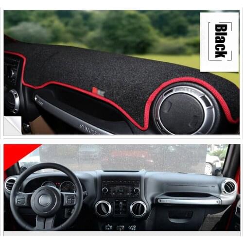 Interior Dashboard Carpet Photophobism Protective Pad Mat For Jeep Wrangler 2011-2015