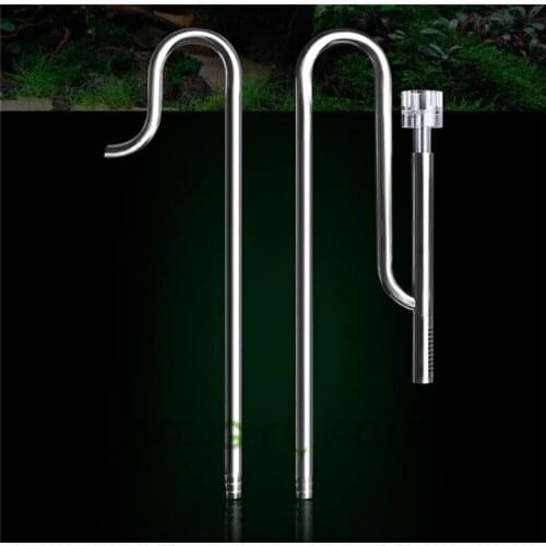 1 piece stainless steel oil separator filter out of the water pipe oil film skimmer with outflow pipes for aquarium filiters