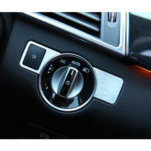 2pcs Headlight Adjustment Button Cover Trim Decoration For Mercedes Benz A W176 B W246 C W204 GLK X204 GL ML Sticker