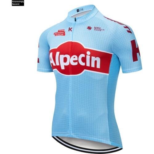2019 6XL Alpecin Cycling Team Clothing Bike Jersey Mens Bicycle Shirts Short Seeve Pro Cycling Jerseys Bike Top Maillot Summer