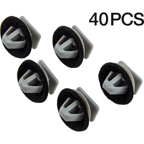 40Pcs Car Front Door Side Lower Molding Panel Trim Clips Fasteners Plastic KD5351SJ3A Fit For Mazda CX-5 2013 2014 2015 2016