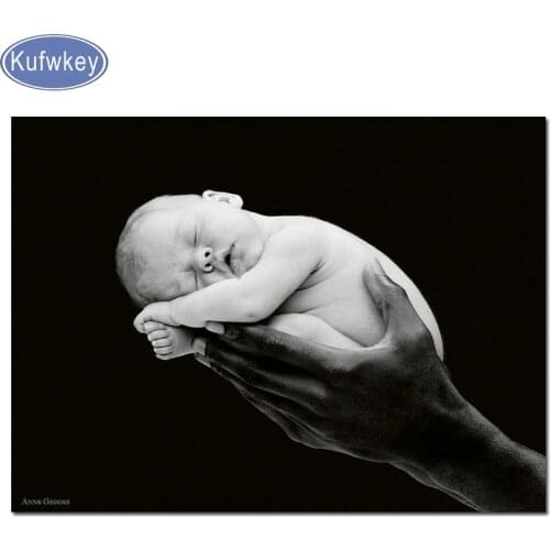 5D DIY Square/Round Diamond Mosaic cute baby Full Diamond Embroidery Complete Kit Heart Picture Of Rhinestones angel icon