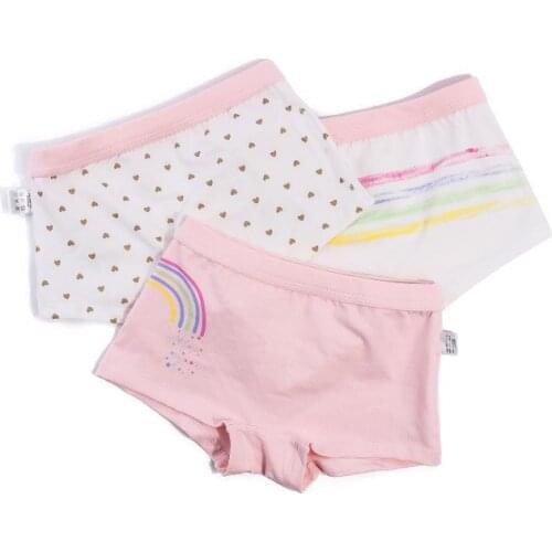 Baby Kids Children Girls Cotton Panties Underwear Cute Pink Princess Shorts